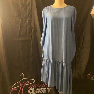 Asymmetrical Denim Dress from Zara